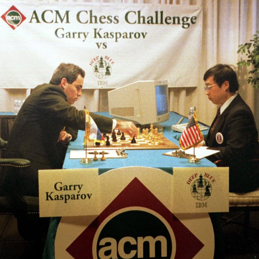 Garry Kasparov, in one of his matches against IBM's Deep Blue.
