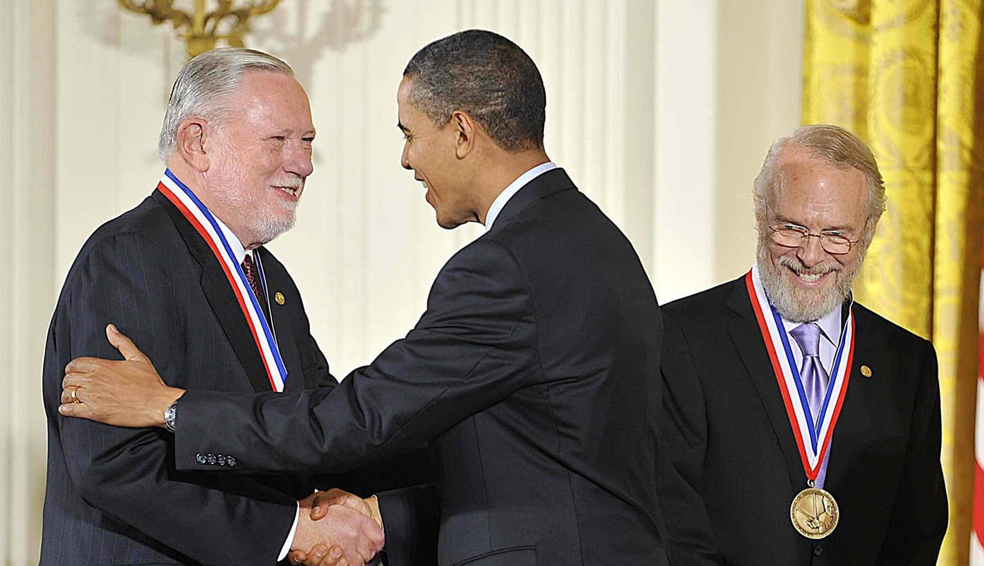 Charles Geschke, Barack Obama, John Warnock