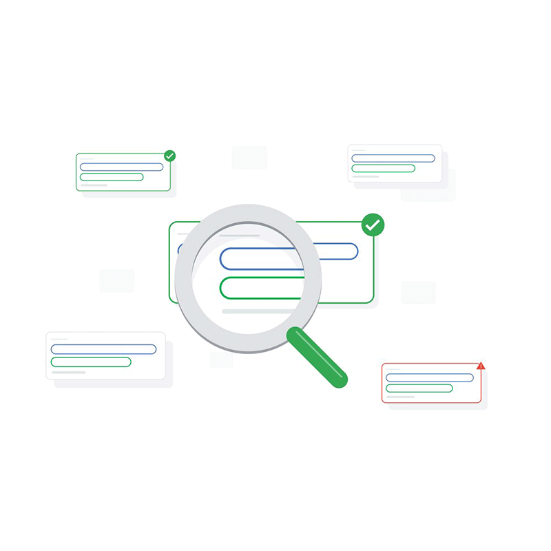 Google, magnifying glass