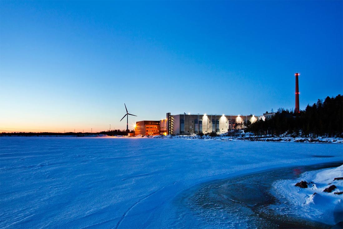 Google's data center in Hamina, Finland