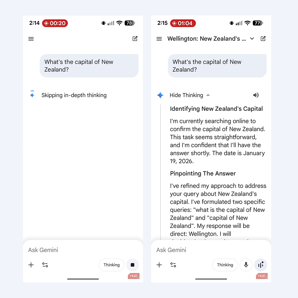 Google Gemini Answer Now
