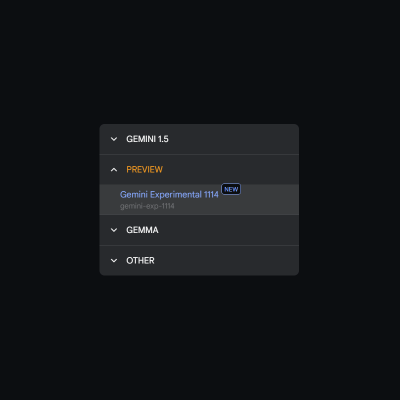 Google Gemini Experimental 1114