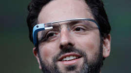 Sergey Brin with Google Glass