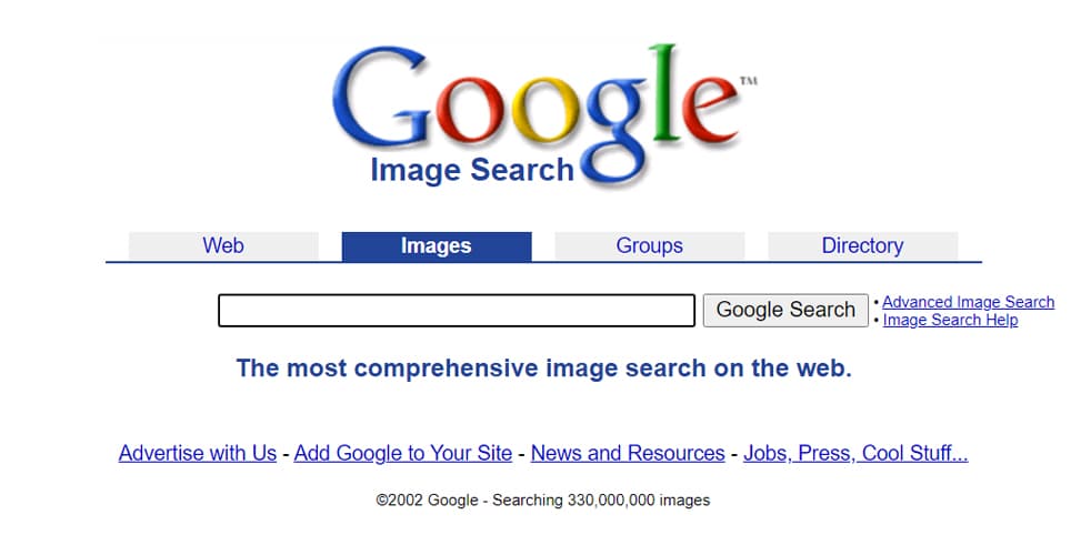 Google Image Search in 2001 image