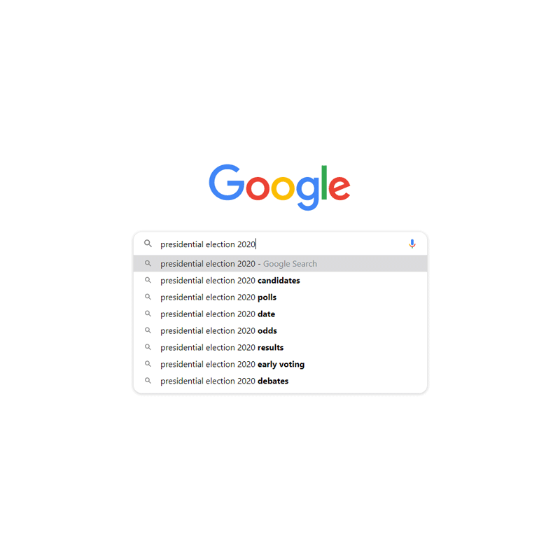 Google Presidential Election 2020