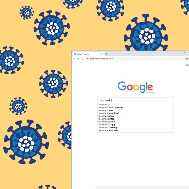 Google Shopping - face mask