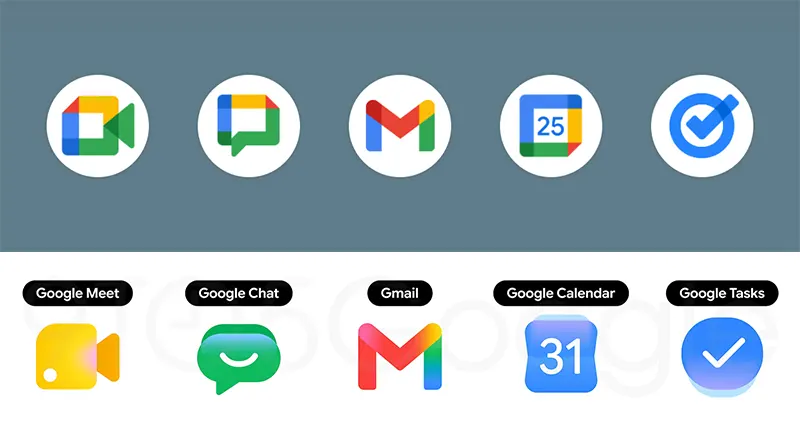 Google gradient icons
