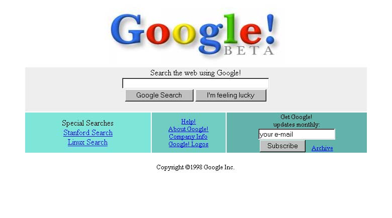 Google 1998