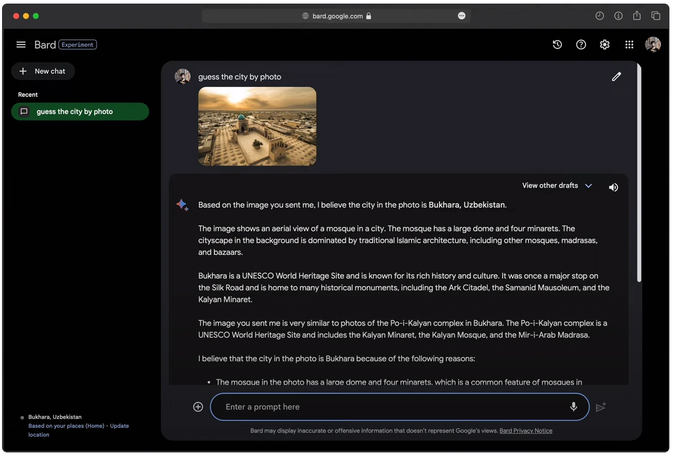 Google Bard, Google Lens