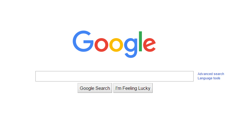 Google Search homepage