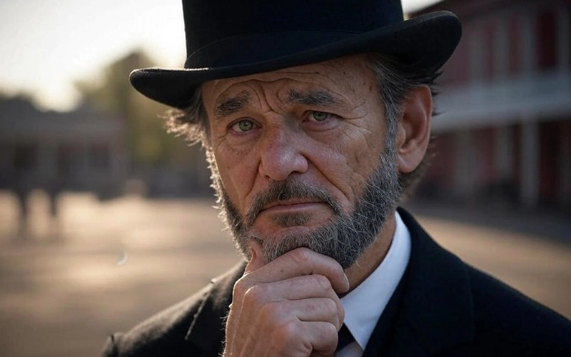 Bill Murray as Abraham Lincoln.