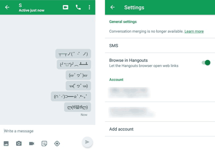 Hangouts v13