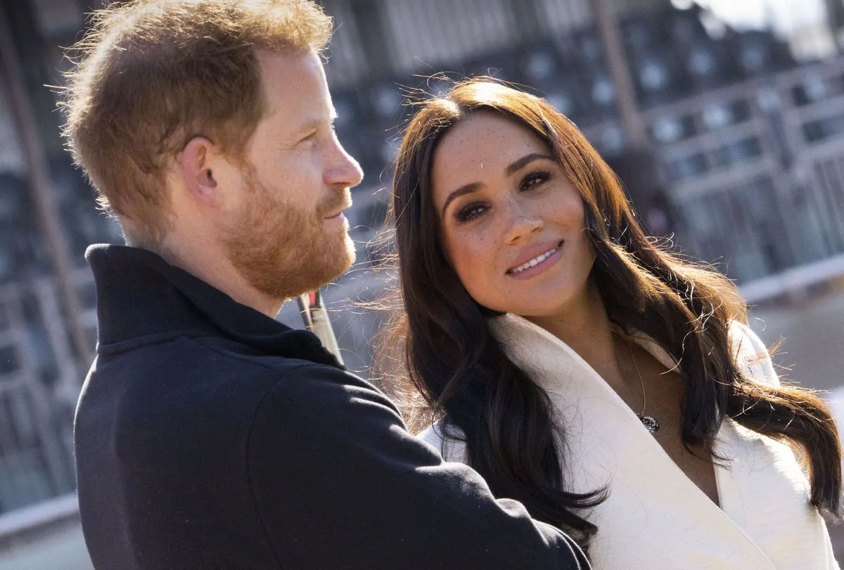 Prince Harry and his wife, Meghan Markle.