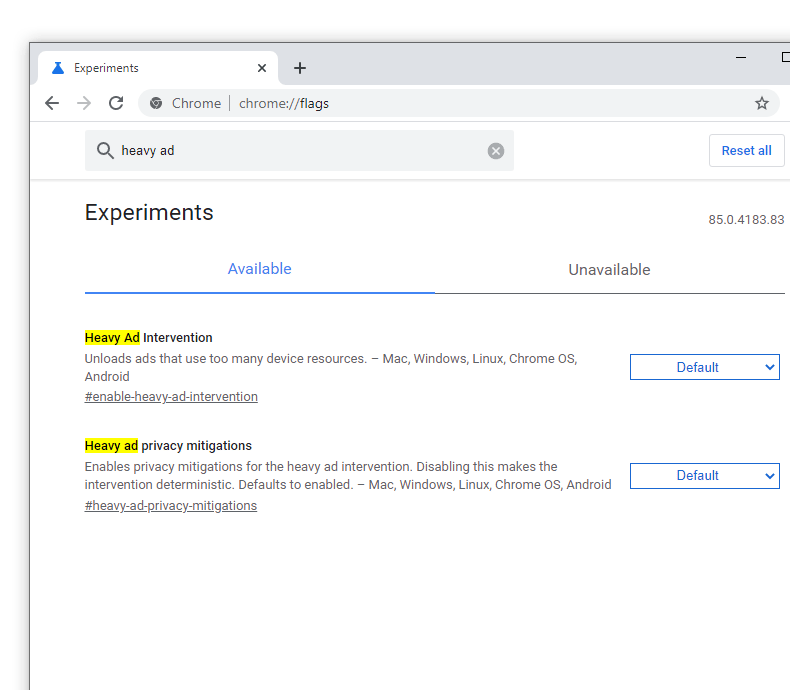 Heavy Ad Intervension