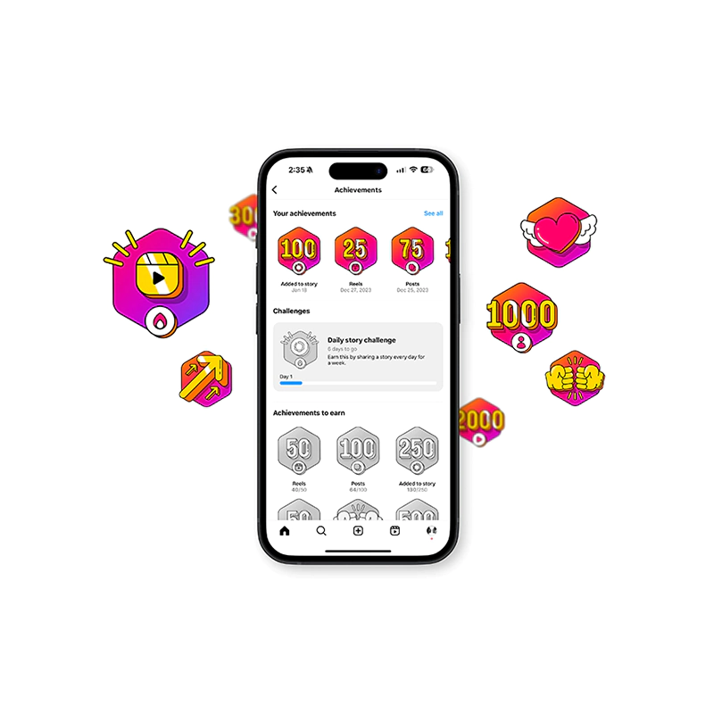 Instagram Achievements, Challenges