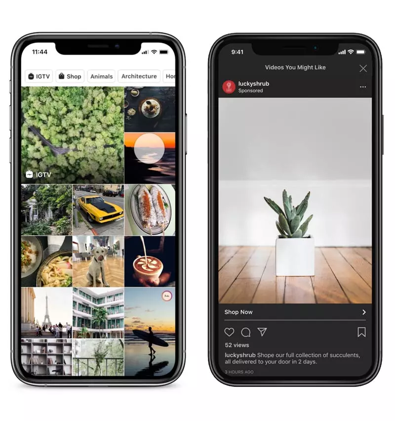 Ads on Instagram Explore
