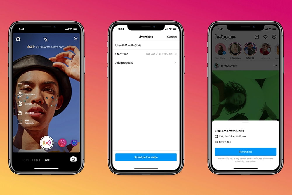 Instagram's Live Scheduling