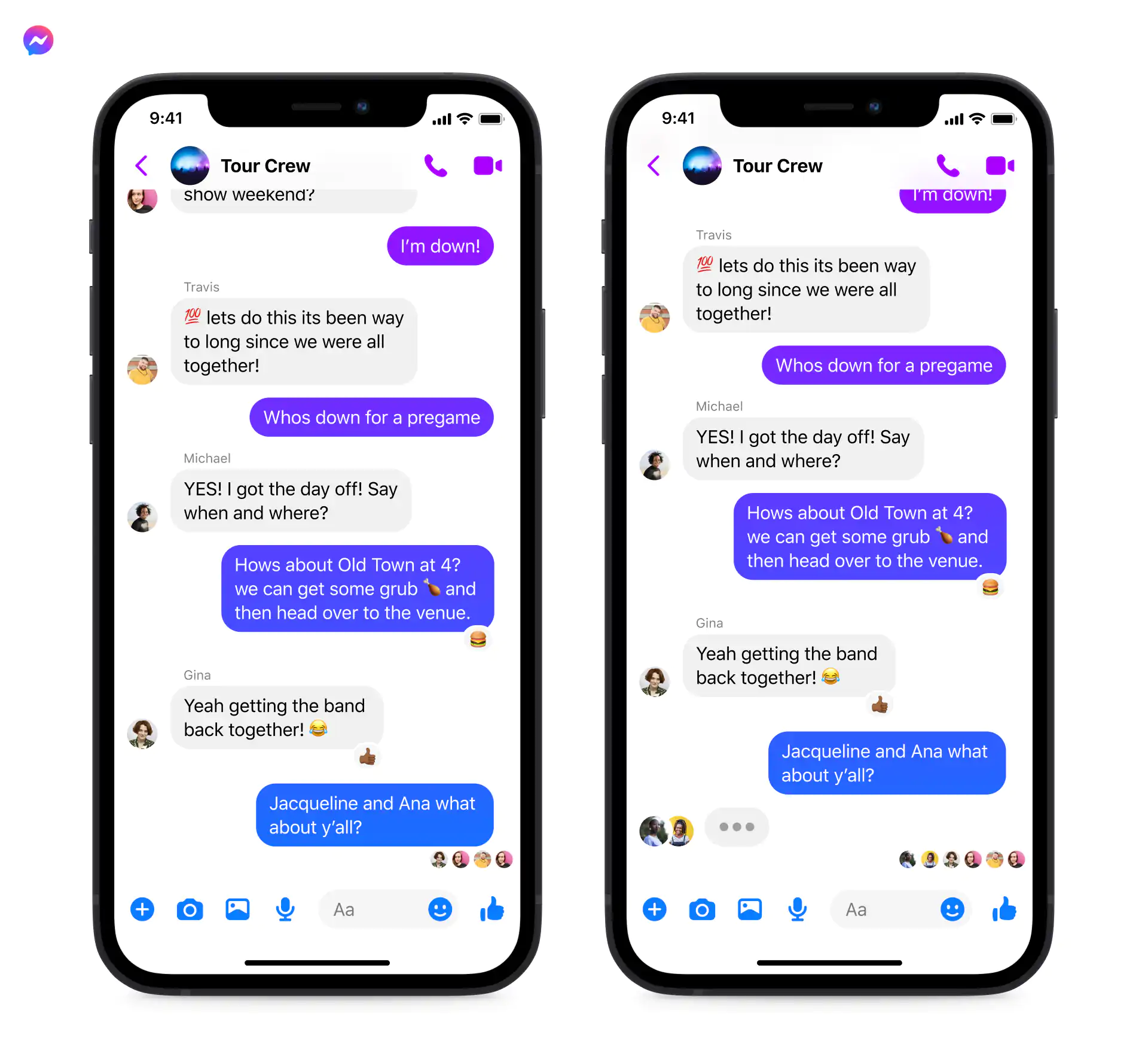 Instagram, Messenger - cross-platform chat