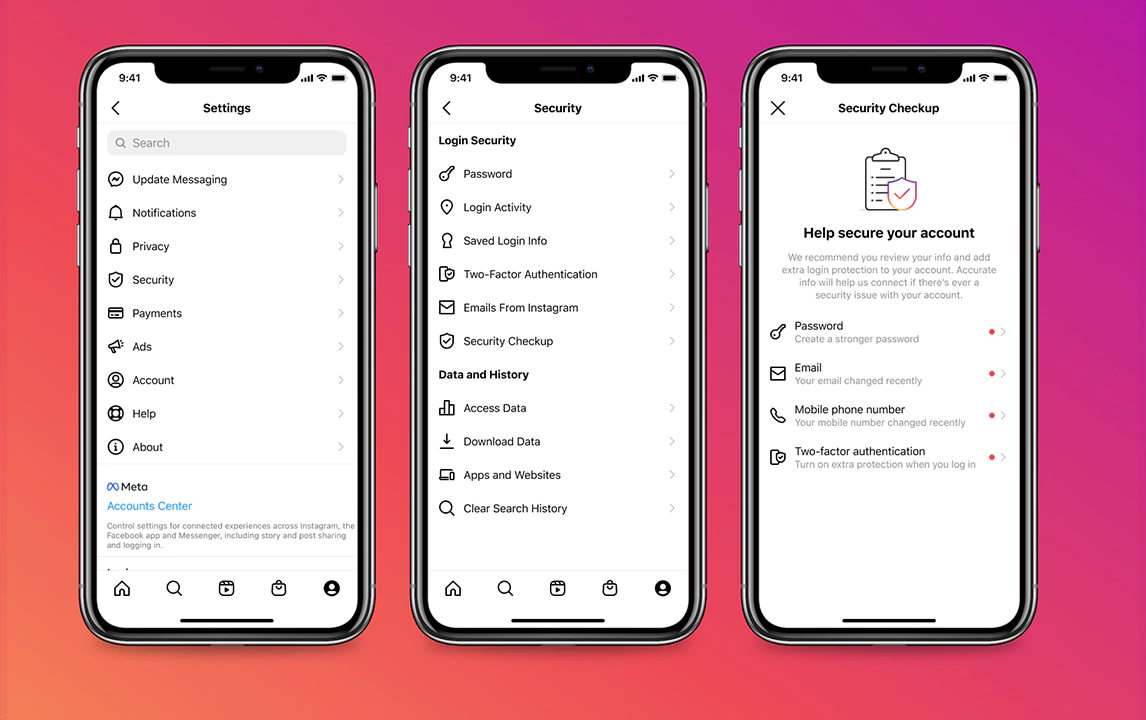Instagram Security Checkup tool