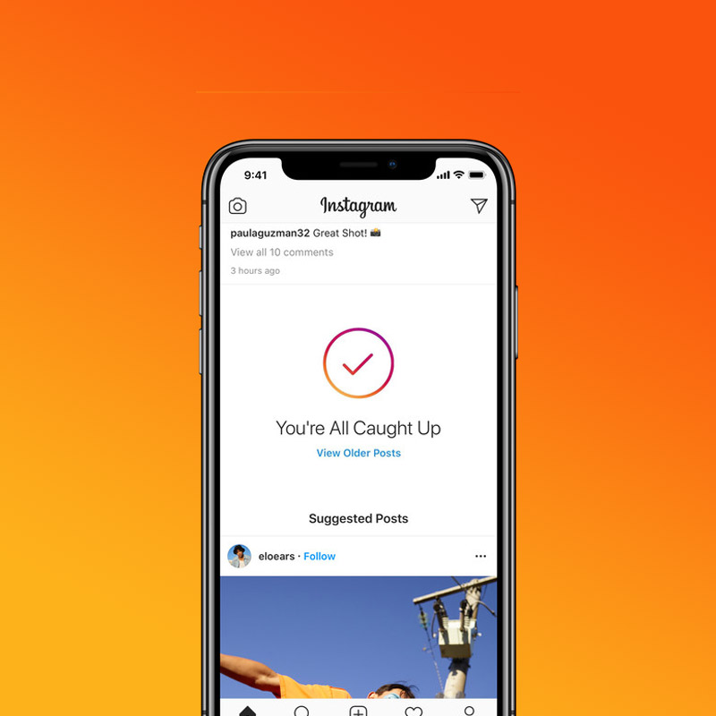 Instagram “You’re All Caught Up”