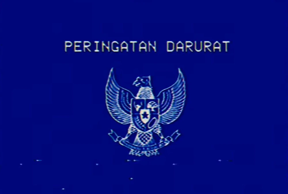 Blue Emergency Warning