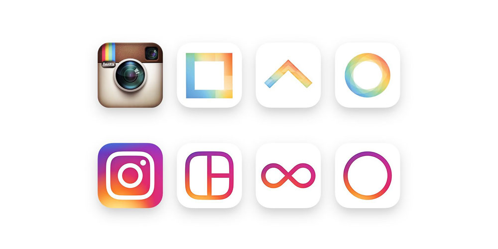 Instagram new rainbow logos