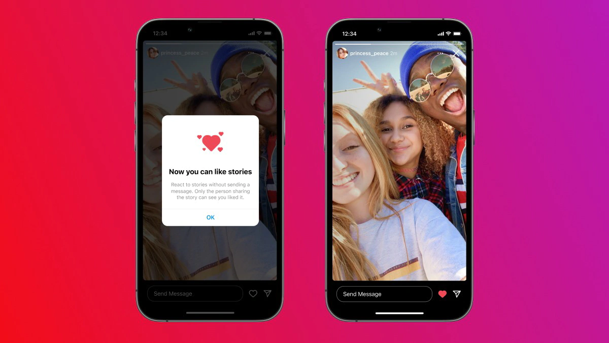 Instagram Likes, Stories.