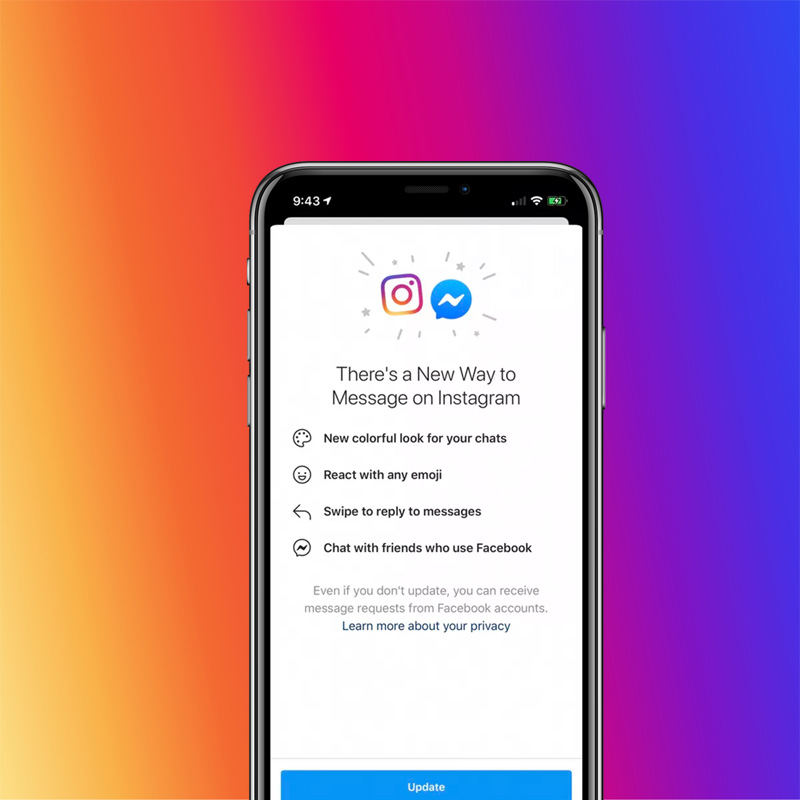 Instagram - Messenger, merging