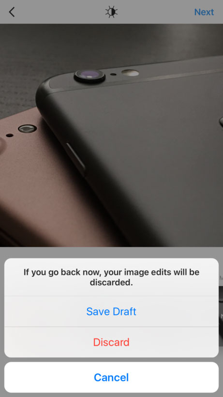 Instagram Save Draft