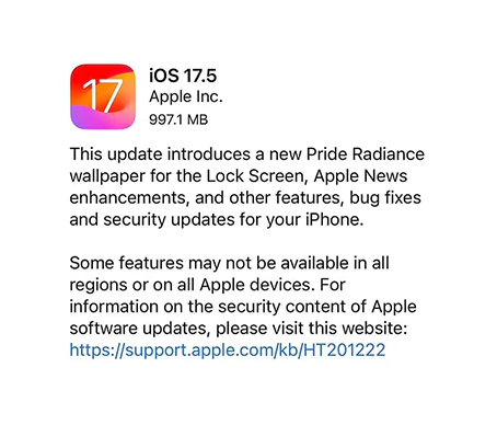 iOS 17.5