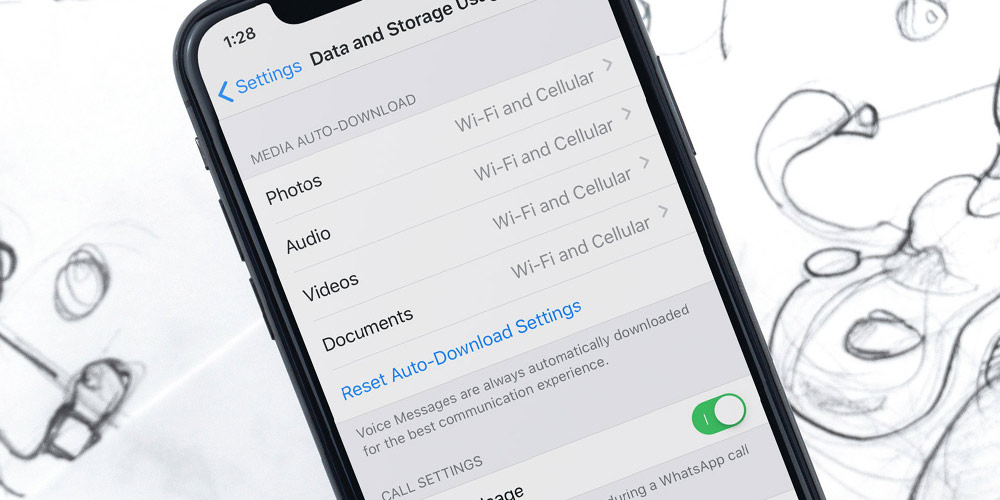iPhone settings
