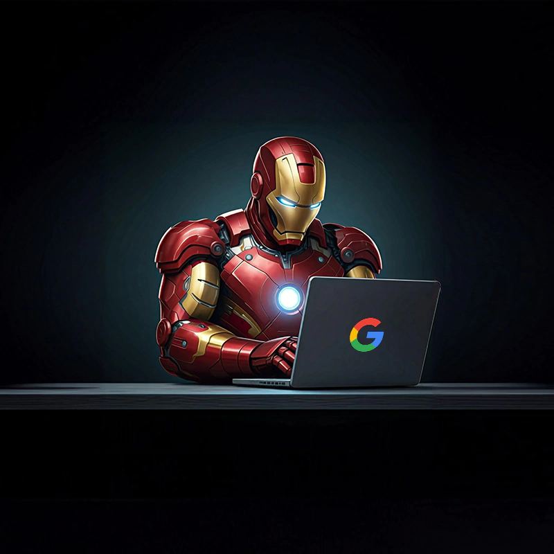 Iron Man, laptop