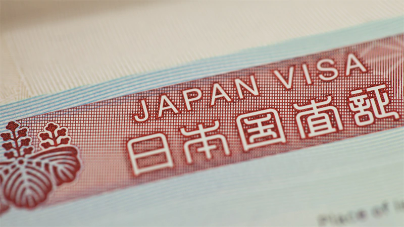Japan visa.