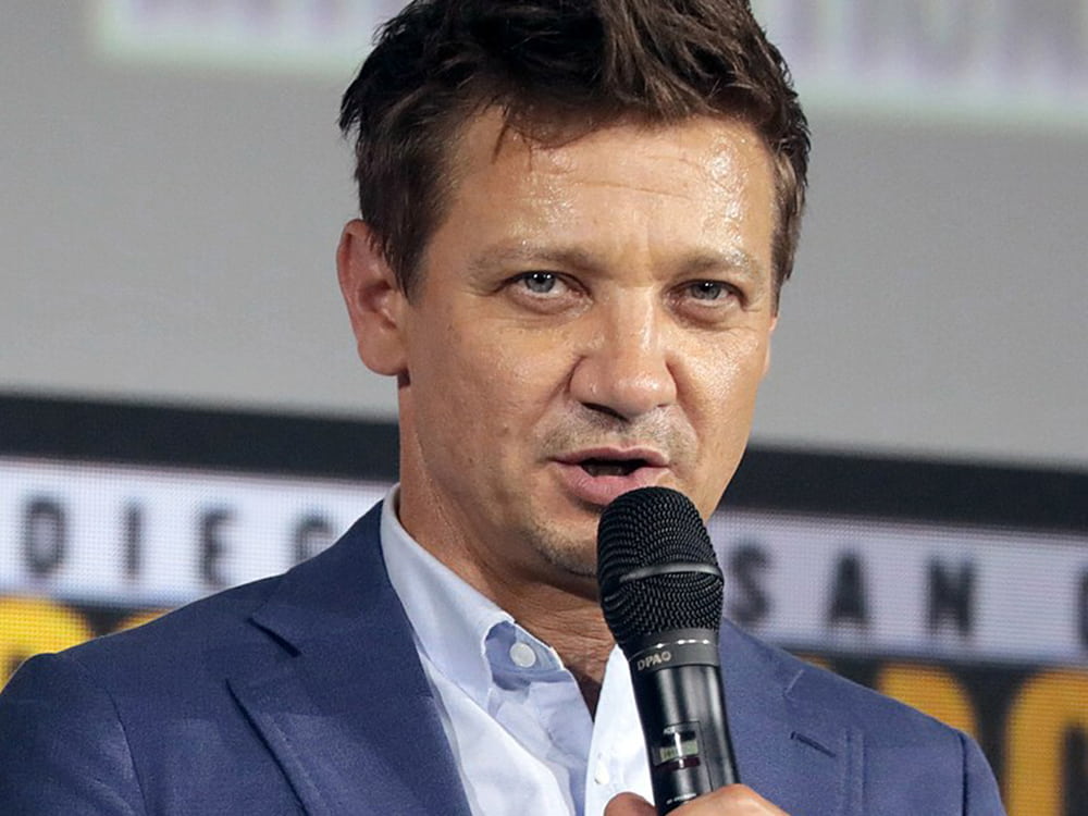 Jeremy Renner at the 2019 San Diego Comic-Con International in San Diego, California.