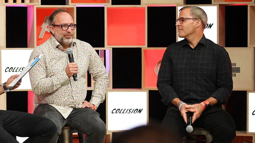 Jimmy Wales, founder of Wikipedia, and Perkins Miller, CEO of Fandom