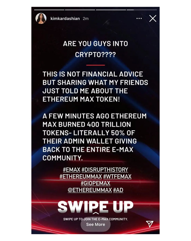 This Instagram Story from earned Kim Kardashian $250,000