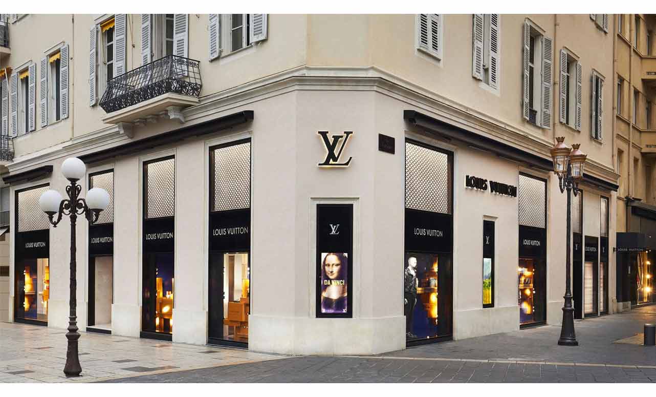 A Louis Vuitton store in Nice, France