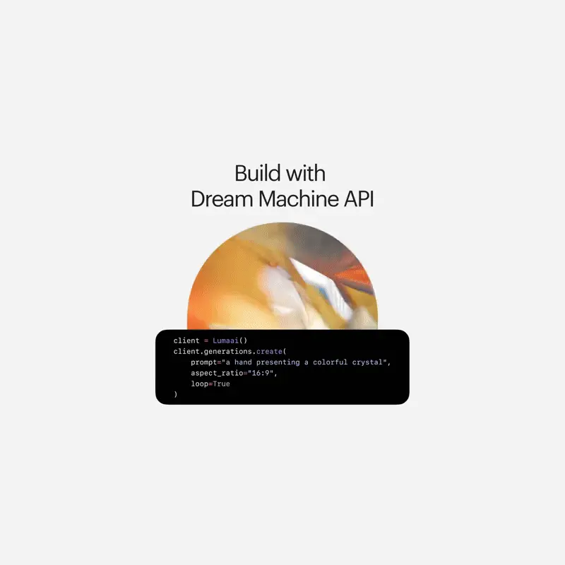 Luma AI, Dream Machine