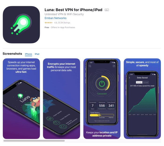 Luna VPN - iOS