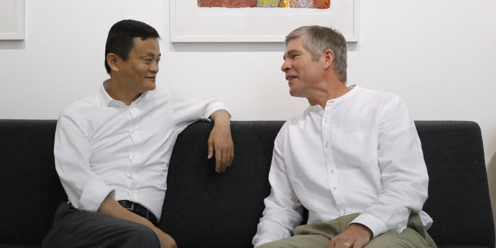 Jack Ma and David Morley