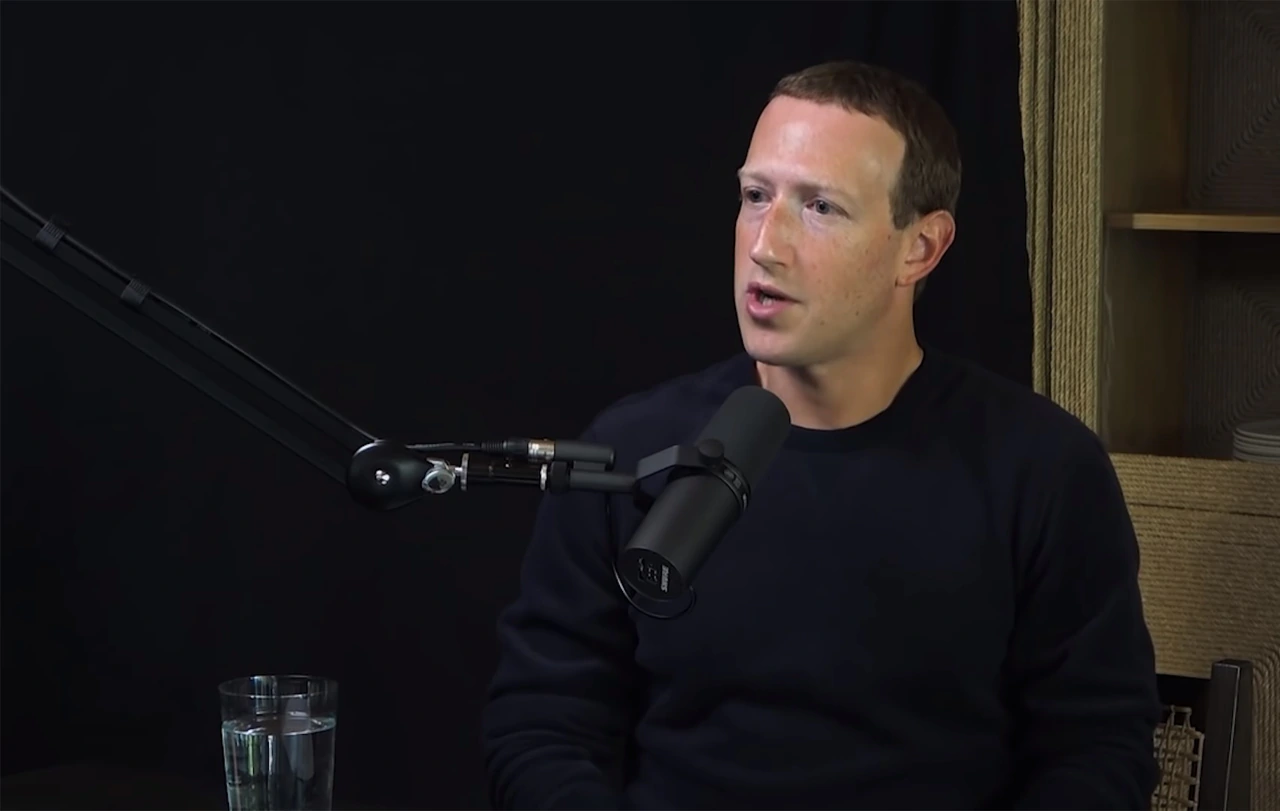 Mark Zuckerberg during Lex Fridman's podcast