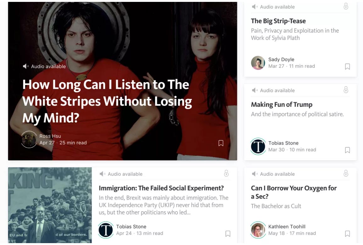 Medium - audio feature