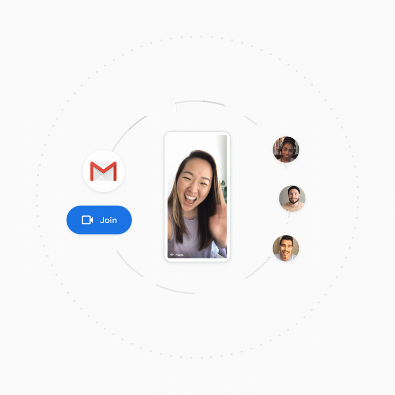 Google Meet inside Gmail app
