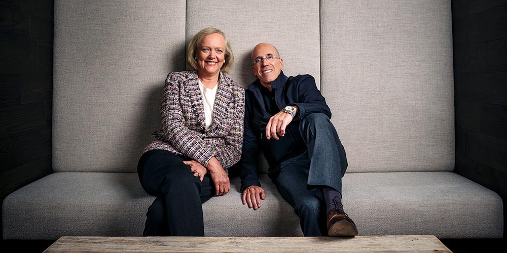 Meg Whitman and Jeffrey Katzenberg