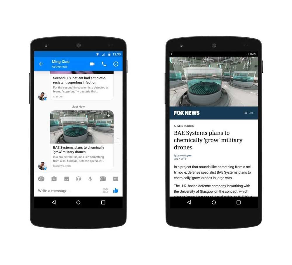 Instant Articles - Messenger