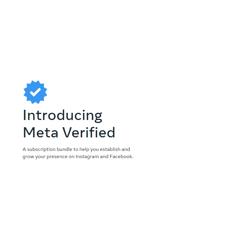 Meta introduces Meta Verified