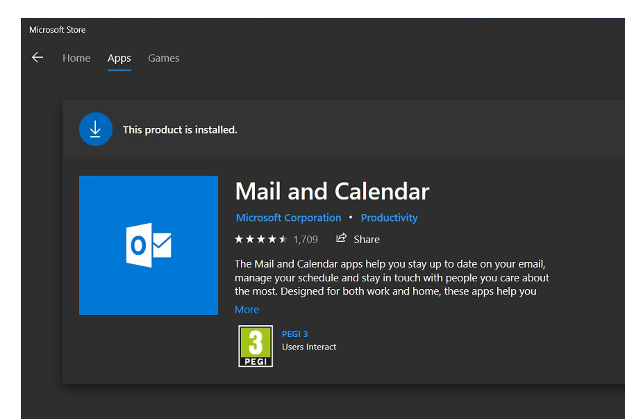 Microsoft Mail and Calendar