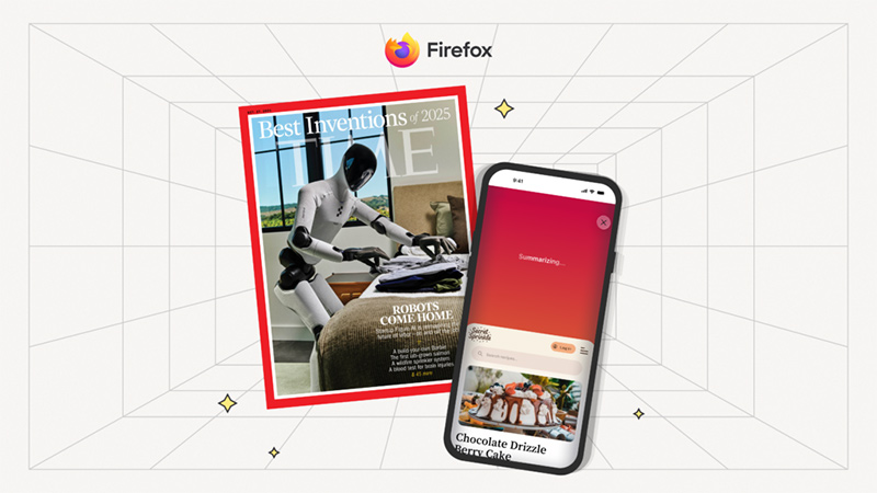Mozilla Firefox, Shake to Summarize, TIME