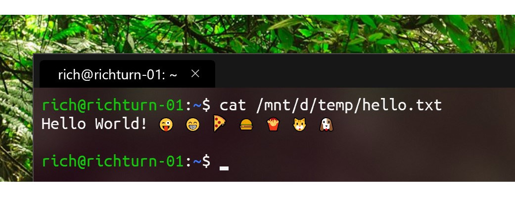 Windows Terminal with tab and emojis